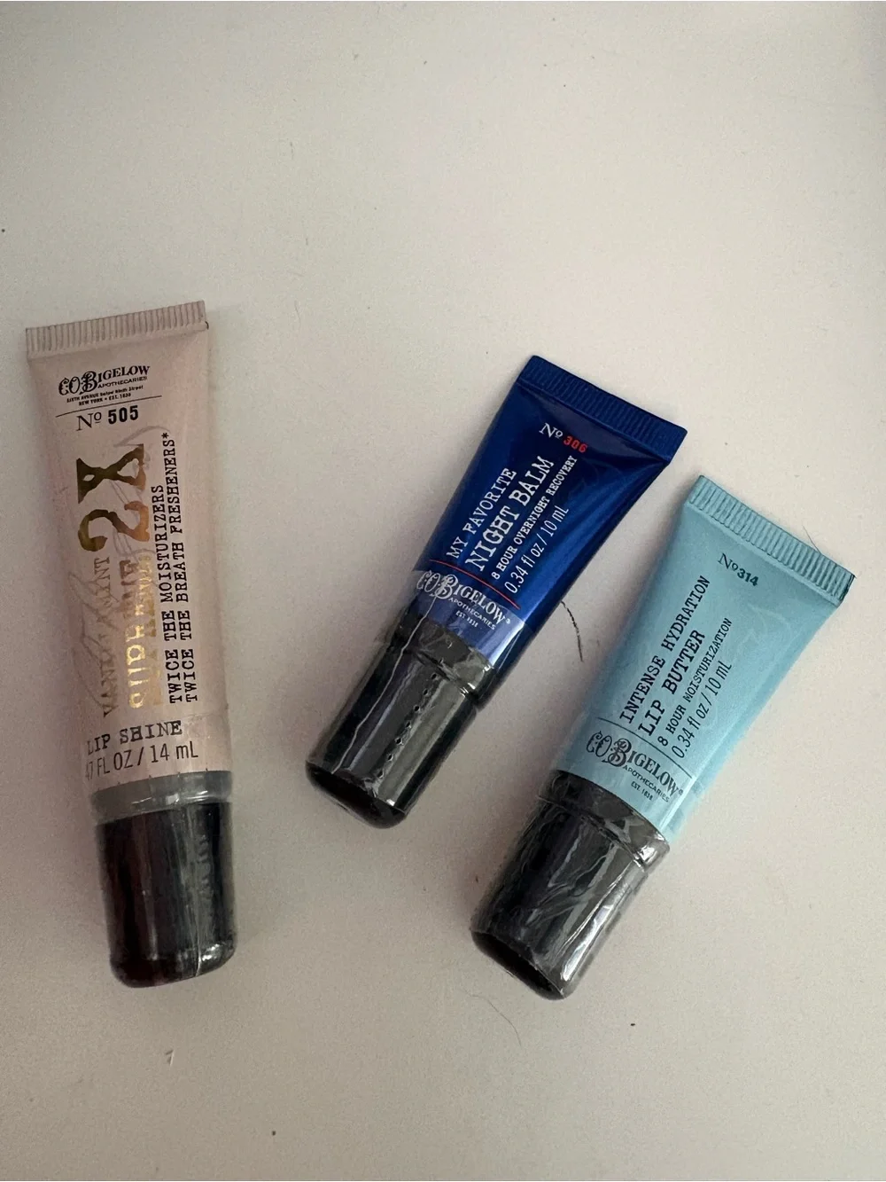Lip Shine Trio - Nude, Blue, Teal